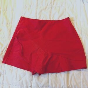 Zara skort red